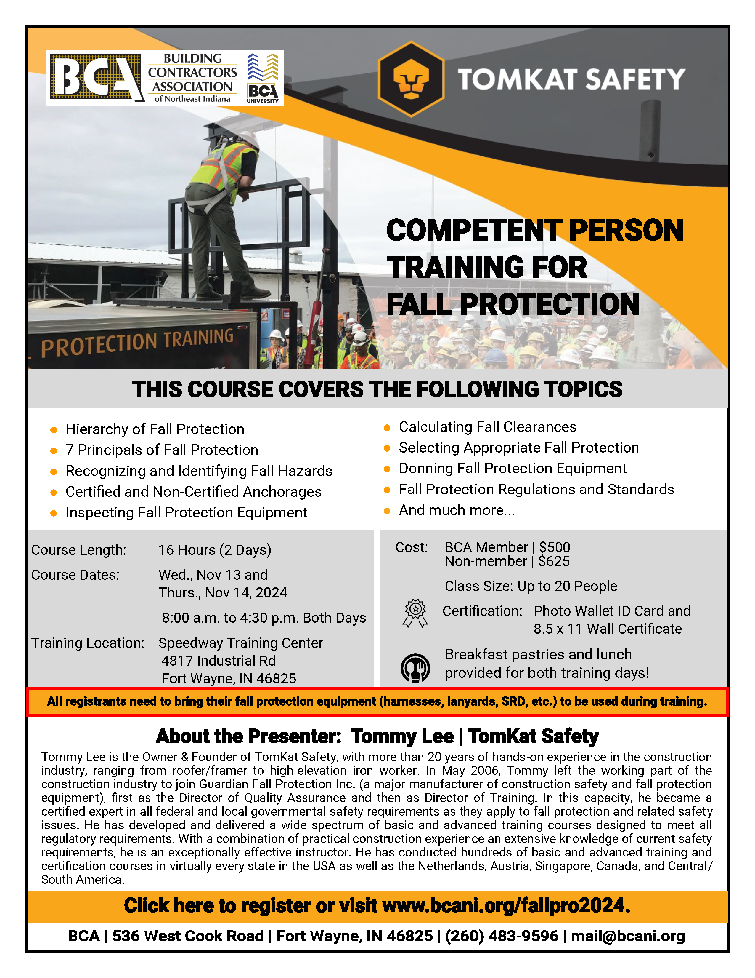 Fall Protection Competent Person Training 2024-11