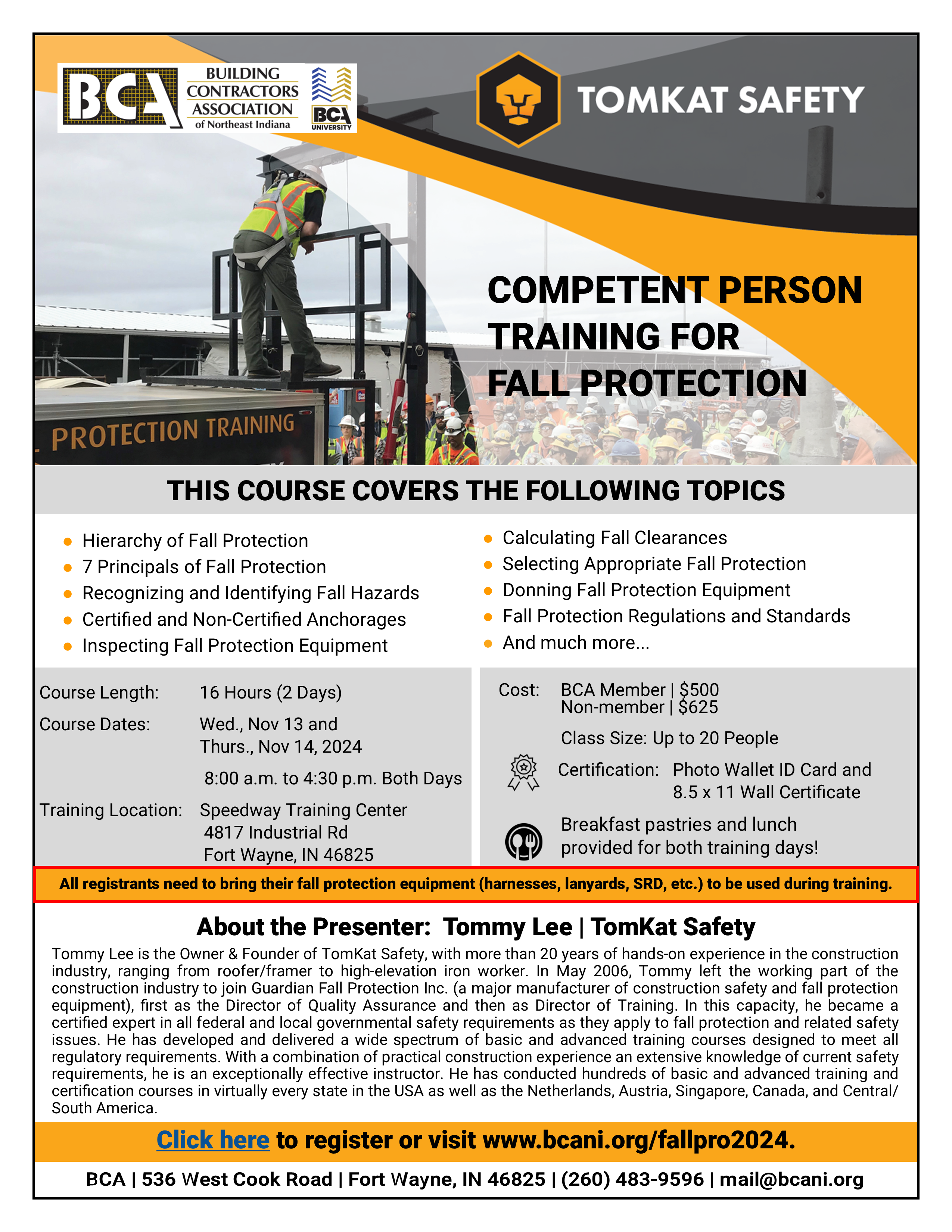 Fall Protection Competent Person Training 2024-11