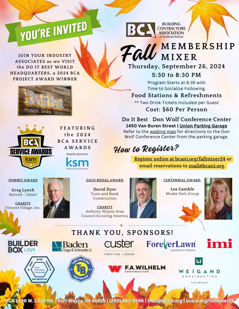 Fall Mixer Invitation