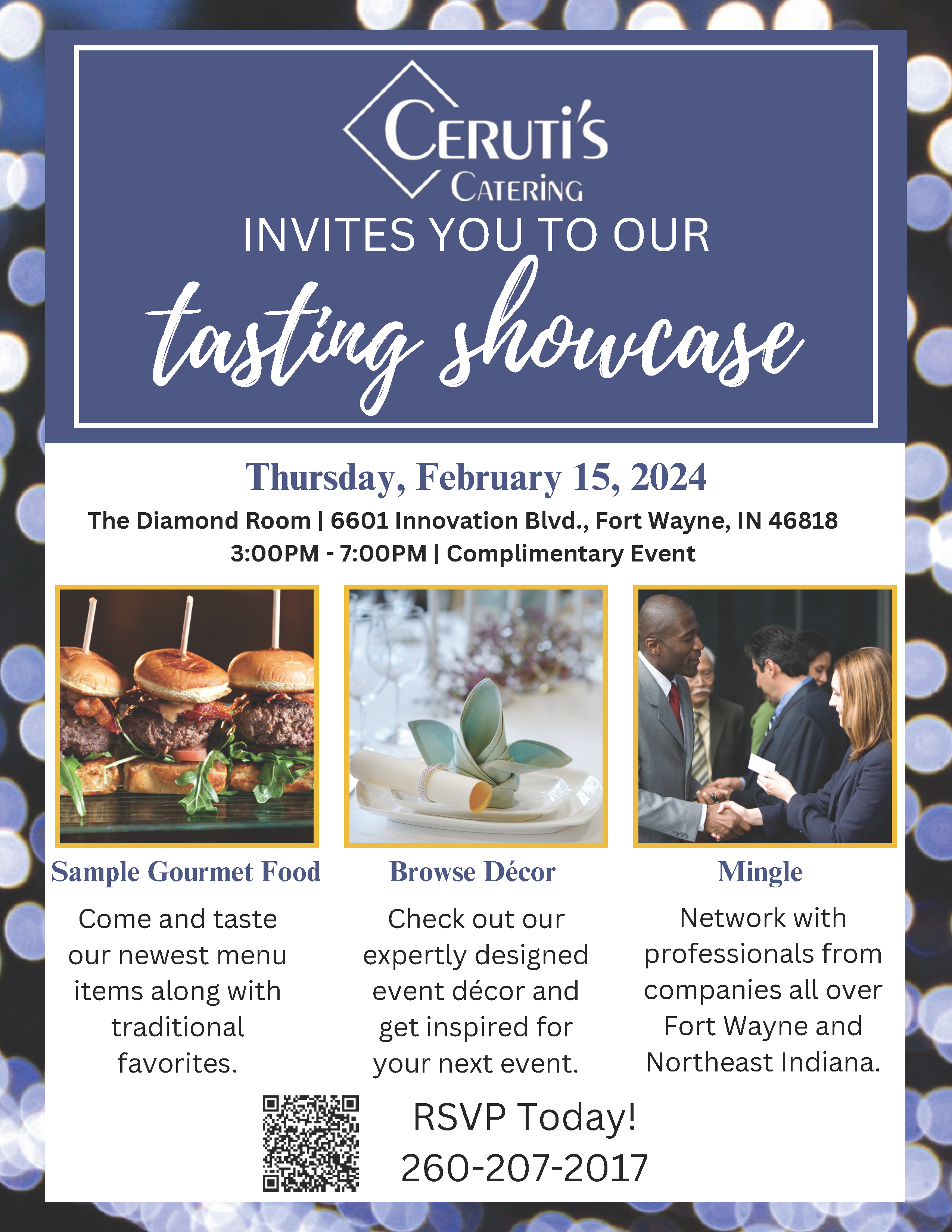 Ceruti's Catering Tasting Showcase Invite